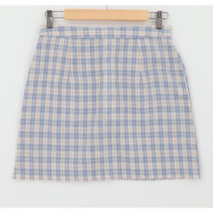 Heartbreak Plaid Mini Skirt Academia Preppy Twee Cool Girl Pastel Size M (UK 10)